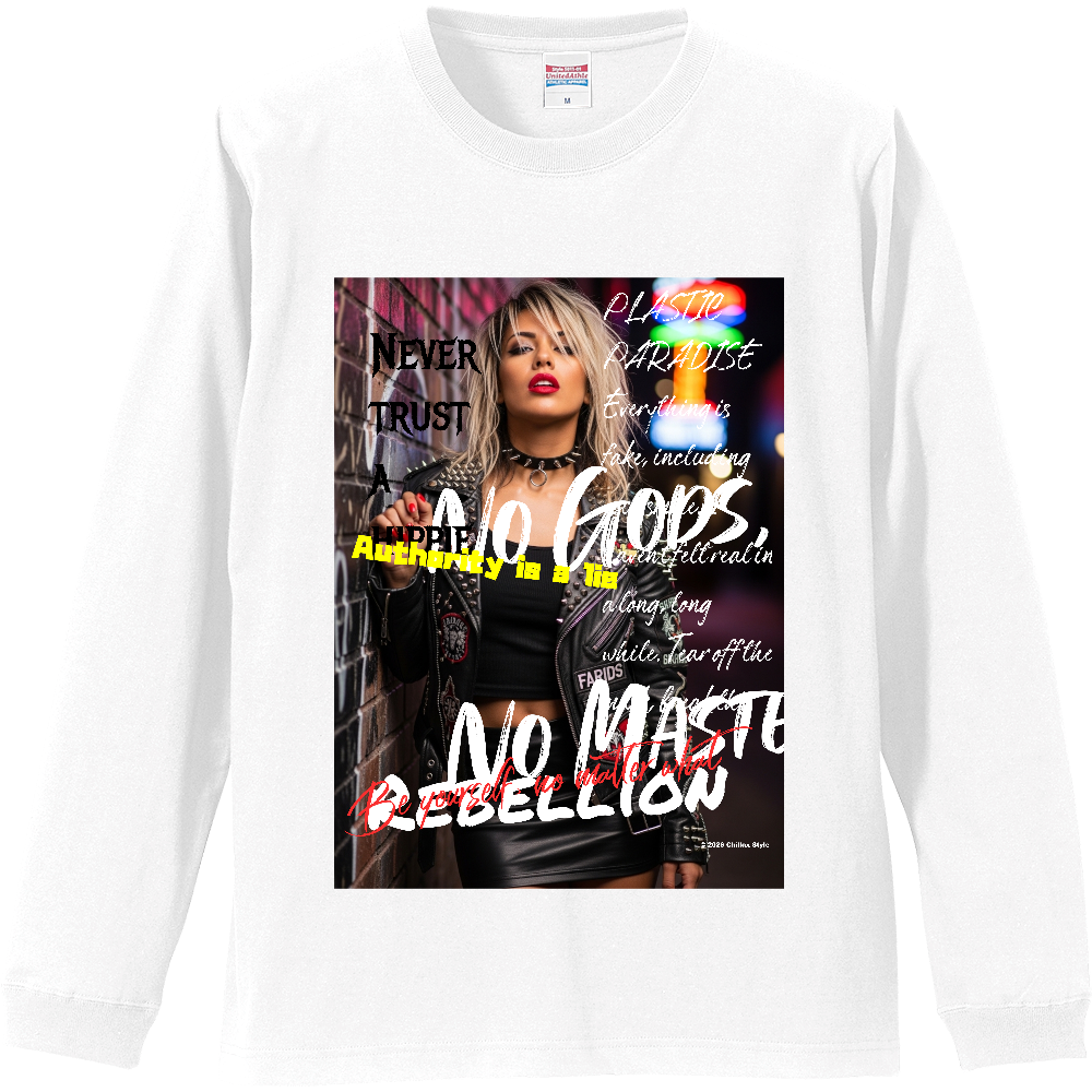 【パンク長袖Tシャツ ライブ帰りのパンクガール】