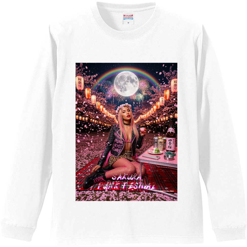 【パンク長袖Tシャツ SAKURA PUNK FESTIVAL】