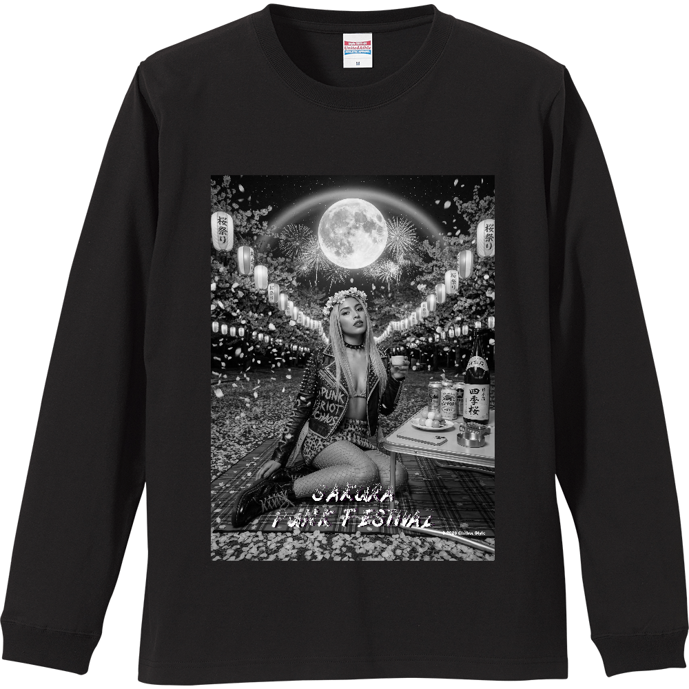 【パンク長袖Tシャツ SAKURA PUNK FESTIVAL】
