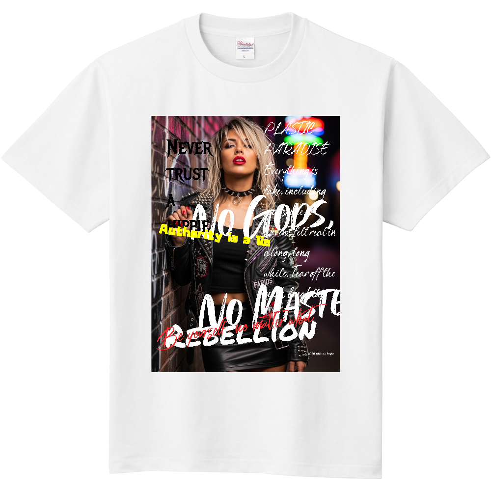 【パンクTシャツ ライブ帰りのパンクガール】