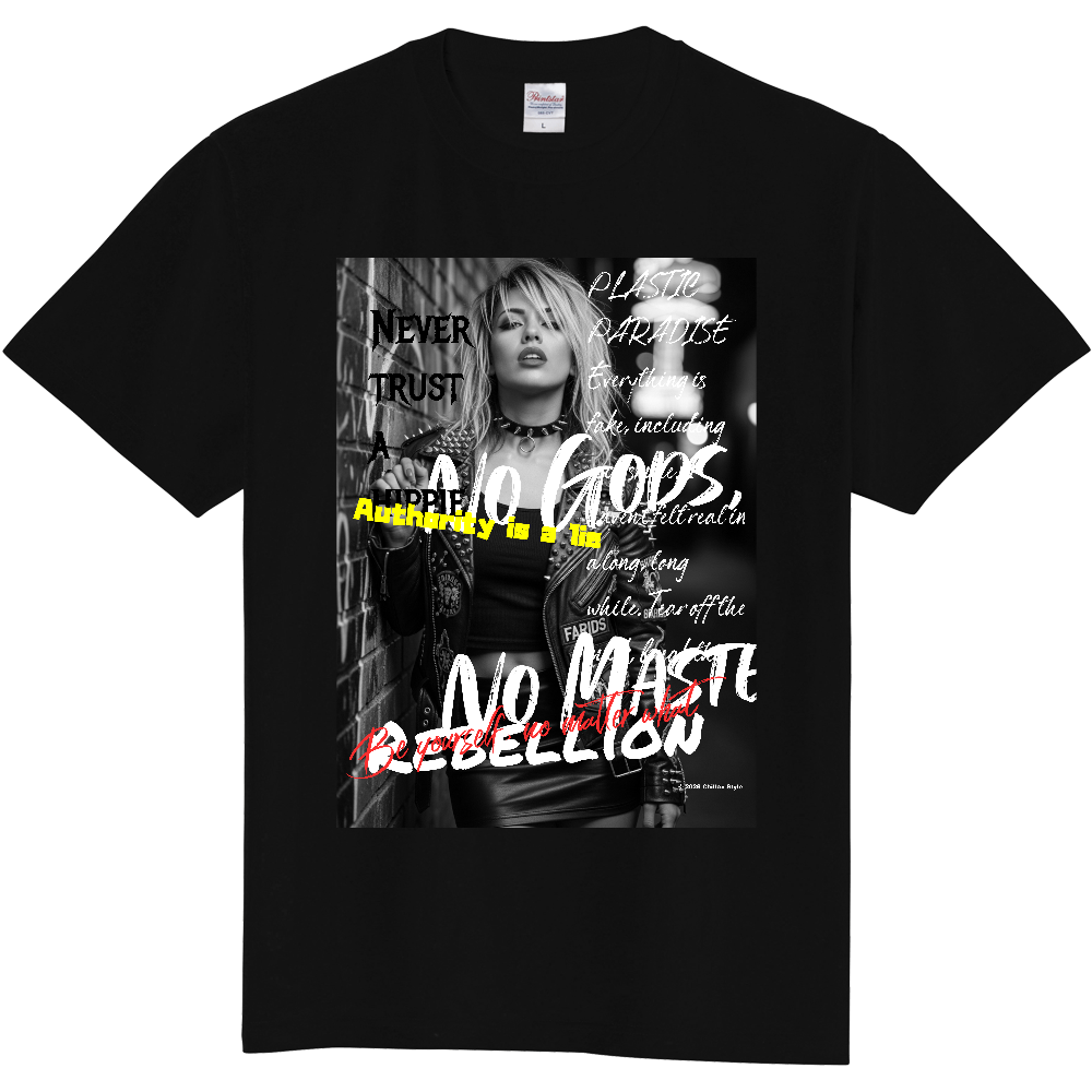 【パンクTシャツ ライブ帰りのパンクガール】