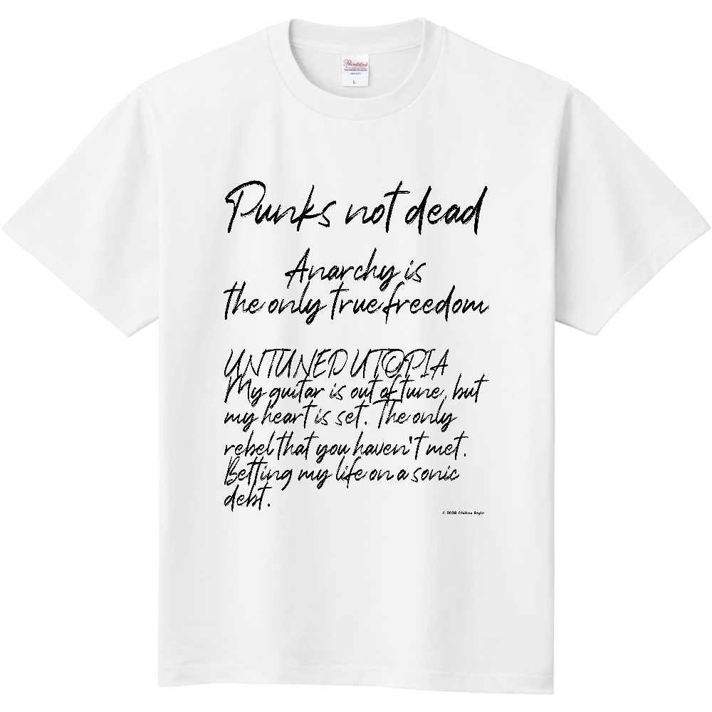 【パンクTシャツ パンクメッセージ】