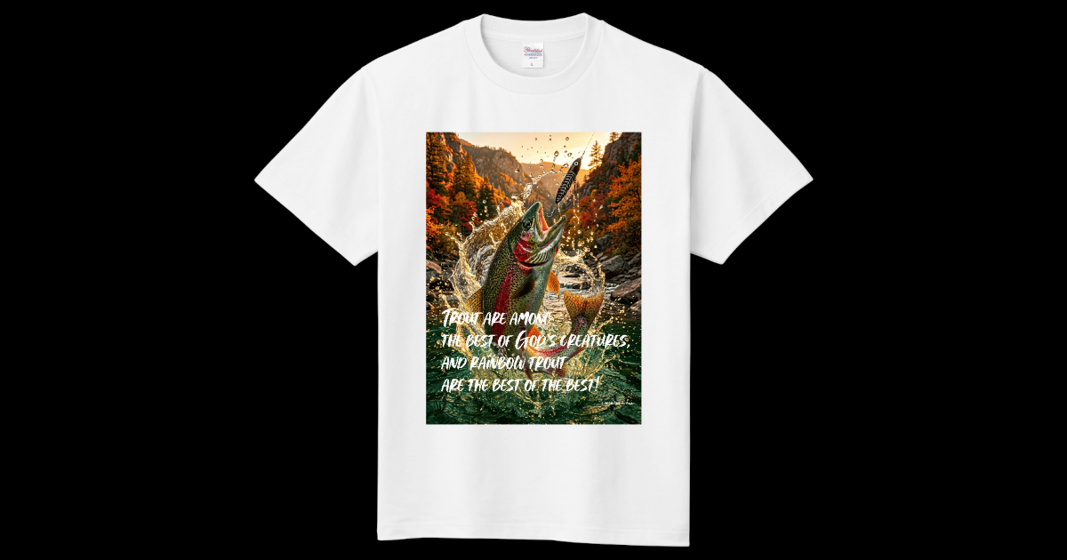 2026 Summer Fishing Fashion 販売開始【フィッシングTシャツ ニジマス釣り】フルカラー