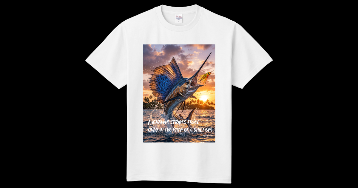 2026 Summer Fishing Fashion 販売開始【フィッシングTシャツ バショウカジキ釣り】フルカラー